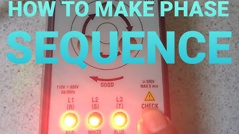 HOW TO MAKE PHASE SEQUENCE INDICATOR || PHASE SEQUENCE OF THREE PHASE SYSTEM