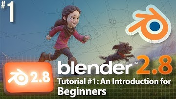 Blender 2.8 Tutorial #1: Intro for Beginners #b3d