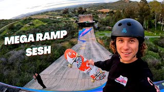 Skating Bob Burnquists Backyard Mega Ramp!