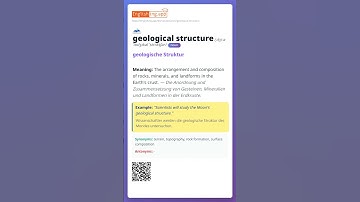 📚 Word of the Day: geological structure