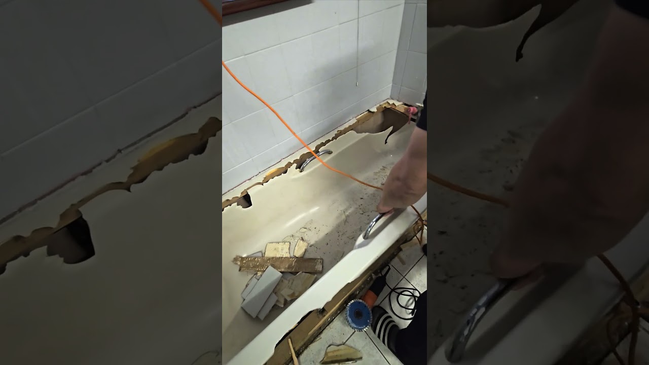 How to remove old bathtub 