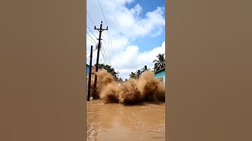 Massive Building Collapsed into Flood #shorts #buildingcollapsed