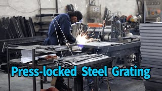 Press locked Steel Grating, Press locked Steel Grating Production Line