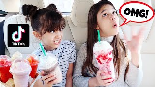 We Tested VIRAL TikTok STARBUCKS DRINKS! *SHOCKING*