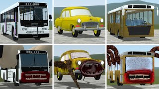 OLD AND NEW UPDATE: BUS EATER BUILDER, CAR EATER, BUS EATER VS ALL TREVOR HENDERSON BATTLE In GMOD!