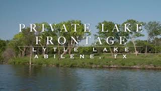 Private Lake Lots - Abilene, Texas