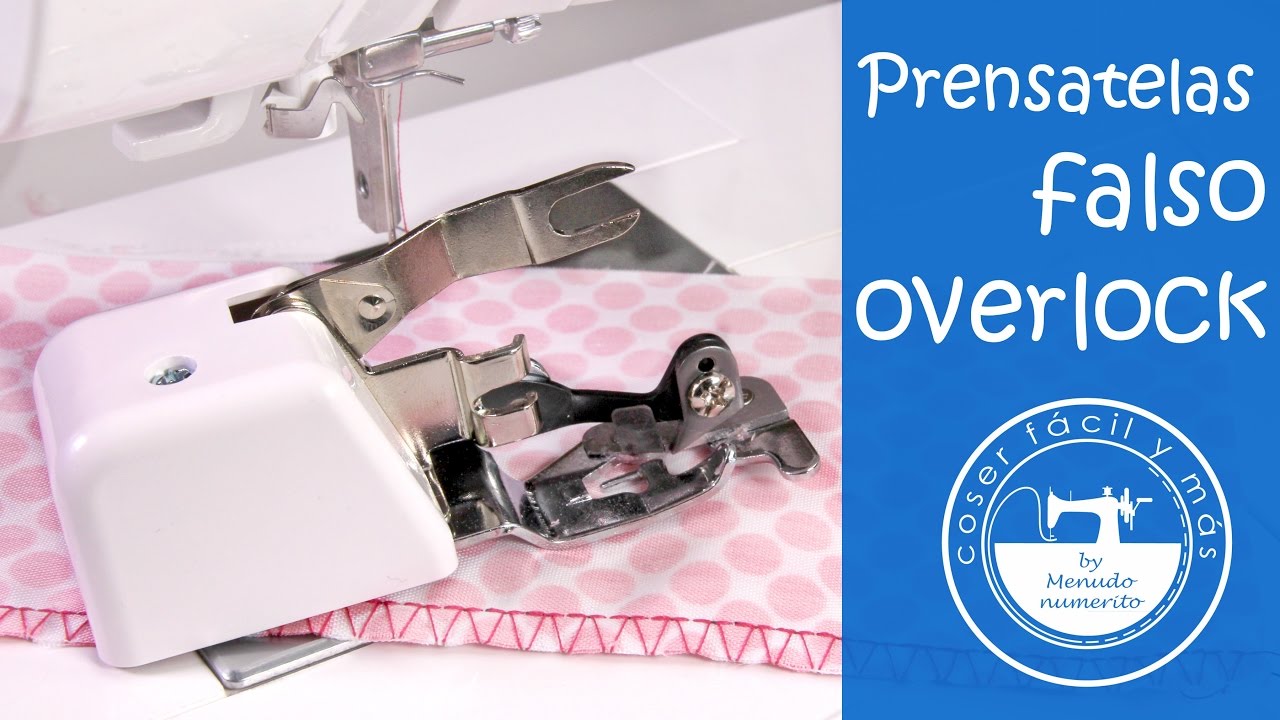 De máquina de coser a remalladora/overlock con este prensatelas 