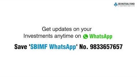 SBI MF | WhatsApp Bot Communication