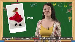 Video What do you usually wear Verb Wear simple present 460008