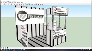 VGD COC 4  3D Booth Design using Sketchup screenshot 5