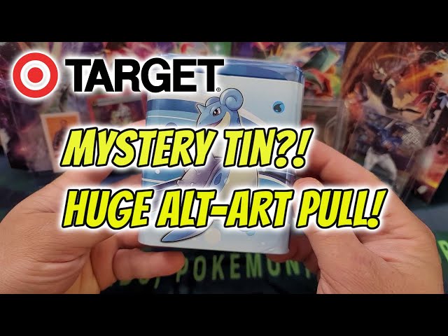 Mystery Pokmon Target Tin?! HUGE ALT-ART Pull! - YouTube Mystery Pokmon Target Tin?! HUGE ALT-ART Pull! - YouTube