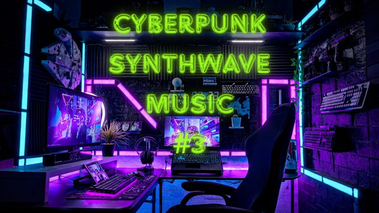 2 Hours of Retrowave/ Synthwave for studing – Enter Flow State #2