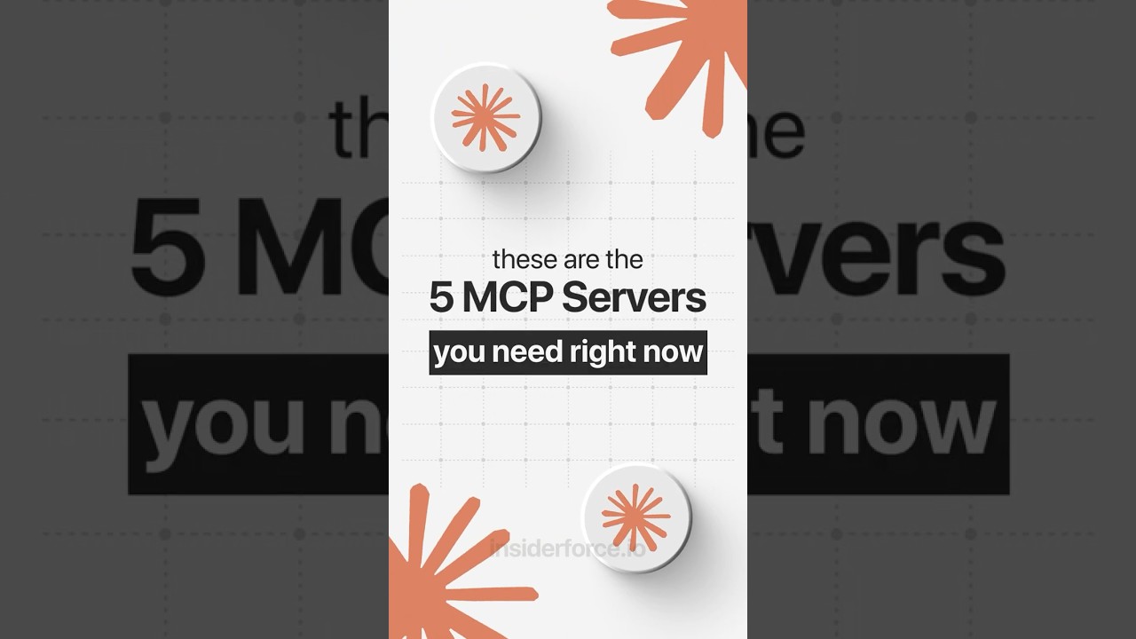 5 MCP servers every Claude Code user needs right now.