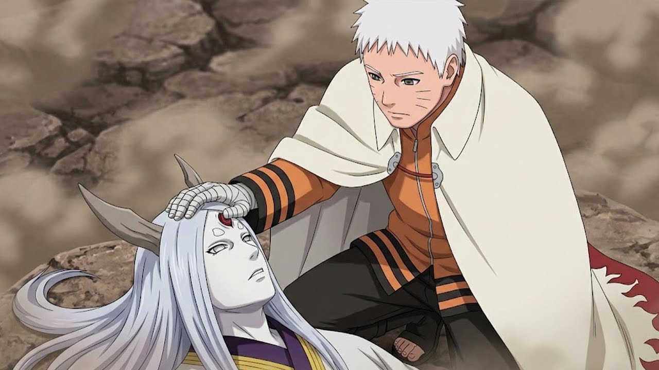 Naruto is reborn from the divine tree and receives the Otsutsuki heritage