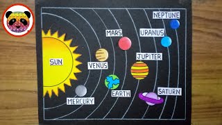 Solar System Drawing / How to Draw Solar System / Solar System Planets Drawing / Solar System