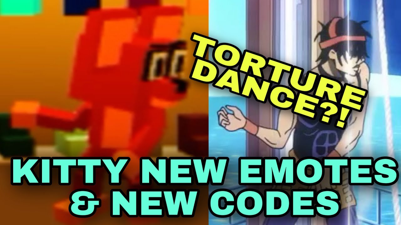 Kitty All Emotes And New Codes Look At Pinned Comment Roblox Piggy Styled Game Youtube - torture dance roblox song id
