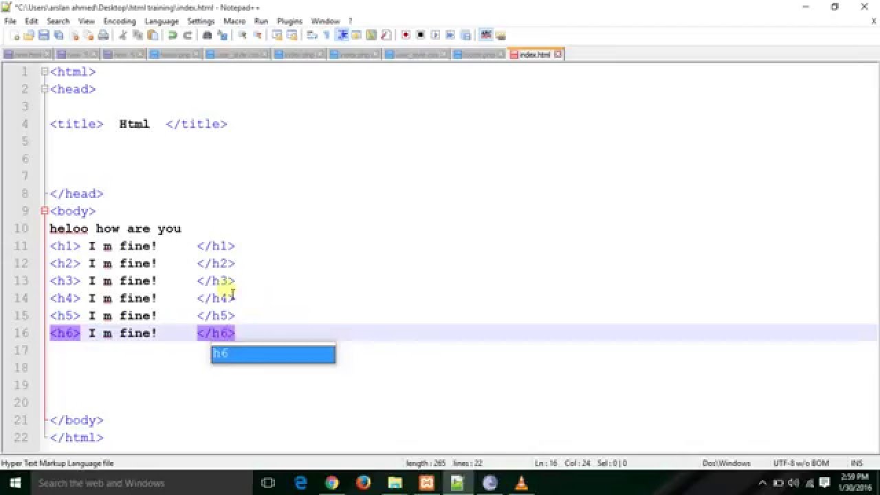 html 02 - YouTube