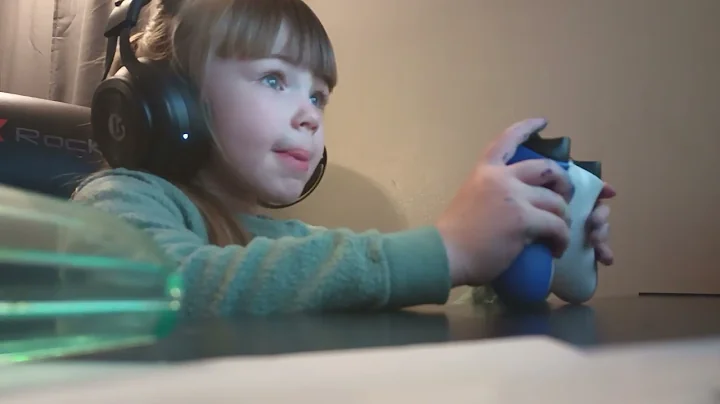 my five-year-old daughter catching a dub before I ...