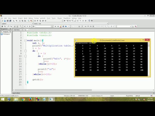 Multiplication Table In C Using Do While Loop - Infoupdate.org