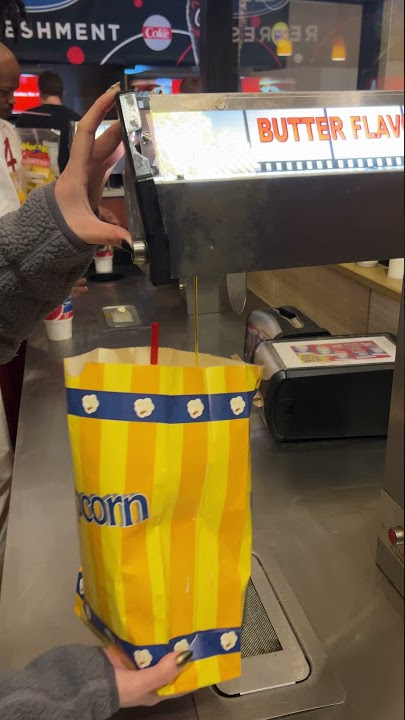 trying the popcorn butter straw trick