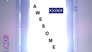 Awesome Kone EcoDisc MRL Traction Scenic Elevator at Mody Plaza in Sugar Land, TX.
