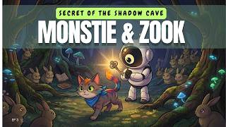 Secret of the Shadow Cave 🌰| Monstie and Zook | Narrated Bedtime Story