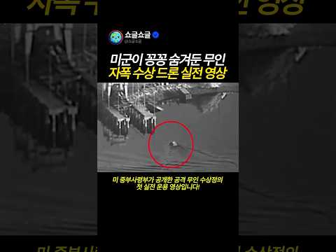 미군이 숨겨왔던 무인 수상 자폭 드론 실전 영상 thumbnail