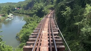 FHD📹by @TRANSPORTATlON Train on Death Railway River Kwai クワイ河 รถไฟ Khwae Bridge สะพานข้ามแม่น้ำแคว