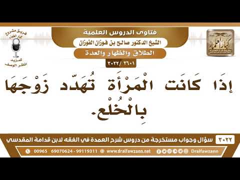 [2601 -3022] المرأة تهدد زوجها بالخلع!!