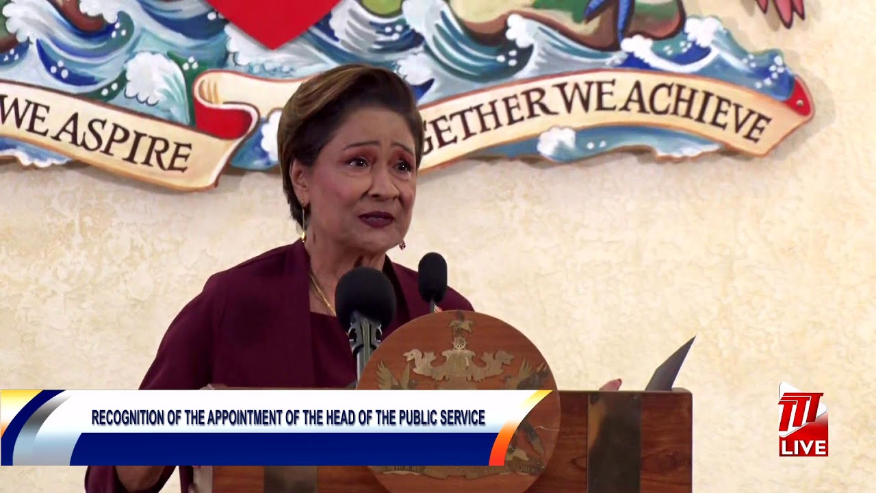 Ceremony In Recognition Of The Appointment Of The Head Of The Public Service, Ms Natasha Barrow