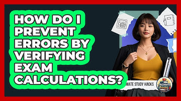 How Do I Prevent Errors By Verifying **exam Calculations**? - Ultimate Study Hacks