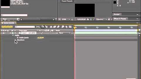 Adobe After Effects CS5 Tutorials - Audio, Import Audio Part No.1
