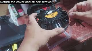 Voice coil replacement of Kevler T5 tweeter using Broadway BCS 400-450