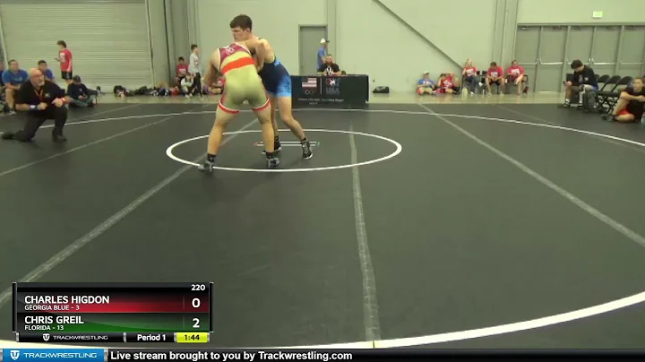 220 Lbs Quarterfinals (8 Team) - Charles Higdon, G...