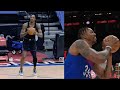 Dwight Howard and Ben Simmons practice shooting (3PT, FT)