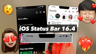 iOS 16.4 Transparent Status Bar 2023 | IPhone Notch On Android | its Snow00 screenshot 1