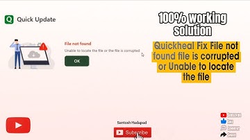 How to fix Quick Heal Update Error | File Not Found Problem Solved 2025 | 100% Working Solution
