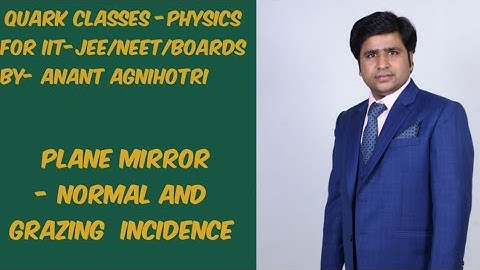 Plane Mirror part 4|| JEE/NEET Physics by Anant agnihotri||QUARK CLASSES