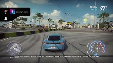 Need for Speed Heat sideways style Trophy
