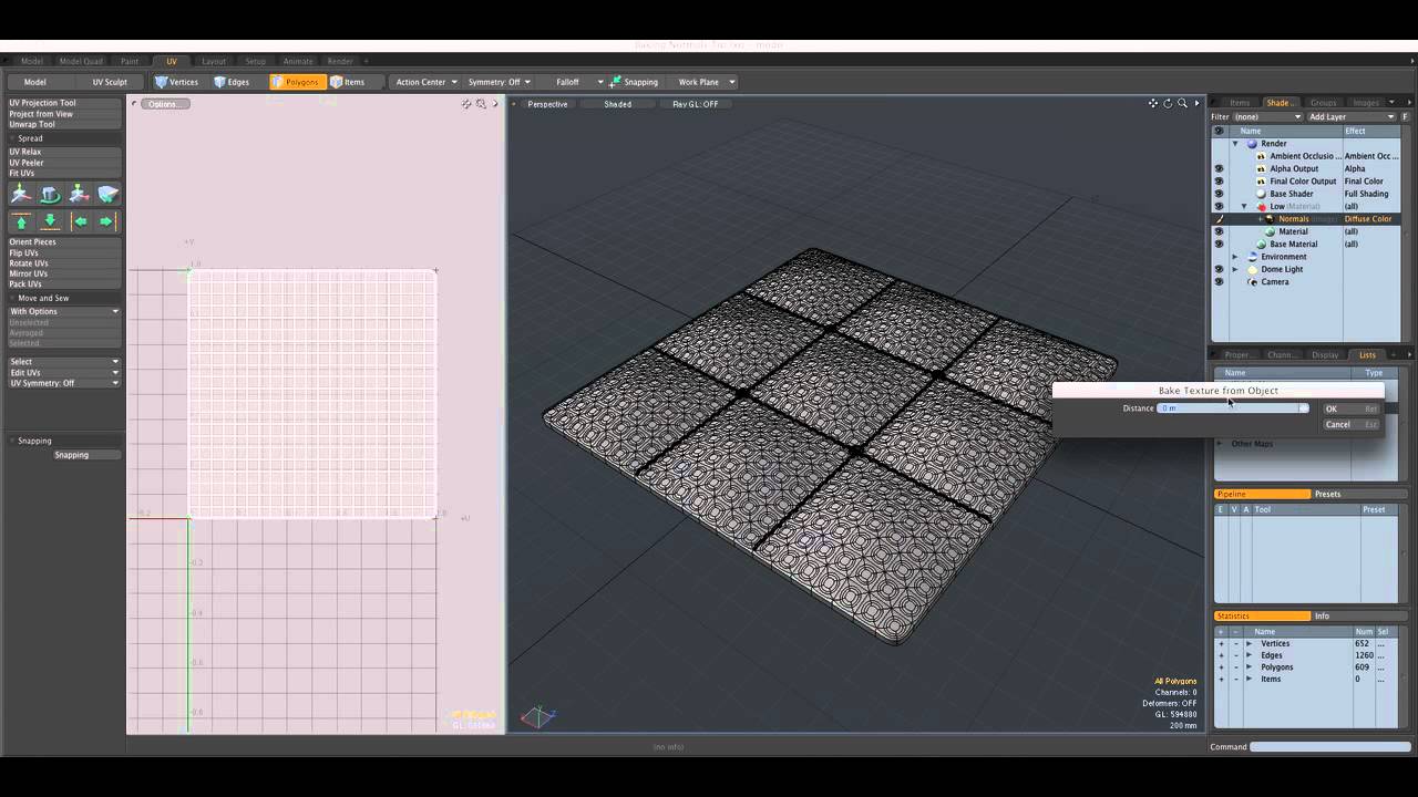 Modo: Baking out Normal Maps - YouTube