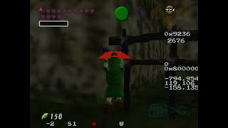 hookshot as child w/ bombchu and deku stick (zombie roll & sidehop into grave) Savestate setup adj.