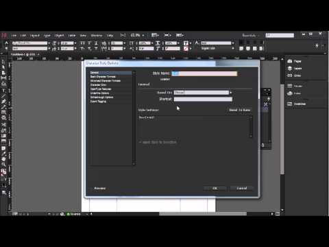 Character styles - InDesign CC Tutorial [14/20]