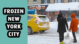 Frozen New York City - NYC Snowstorm