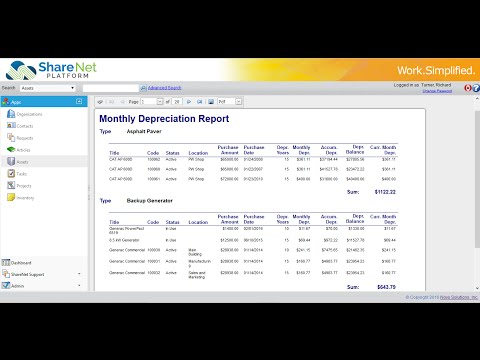 Asset Management Software - Overview Demo Video - ShareNet Platform