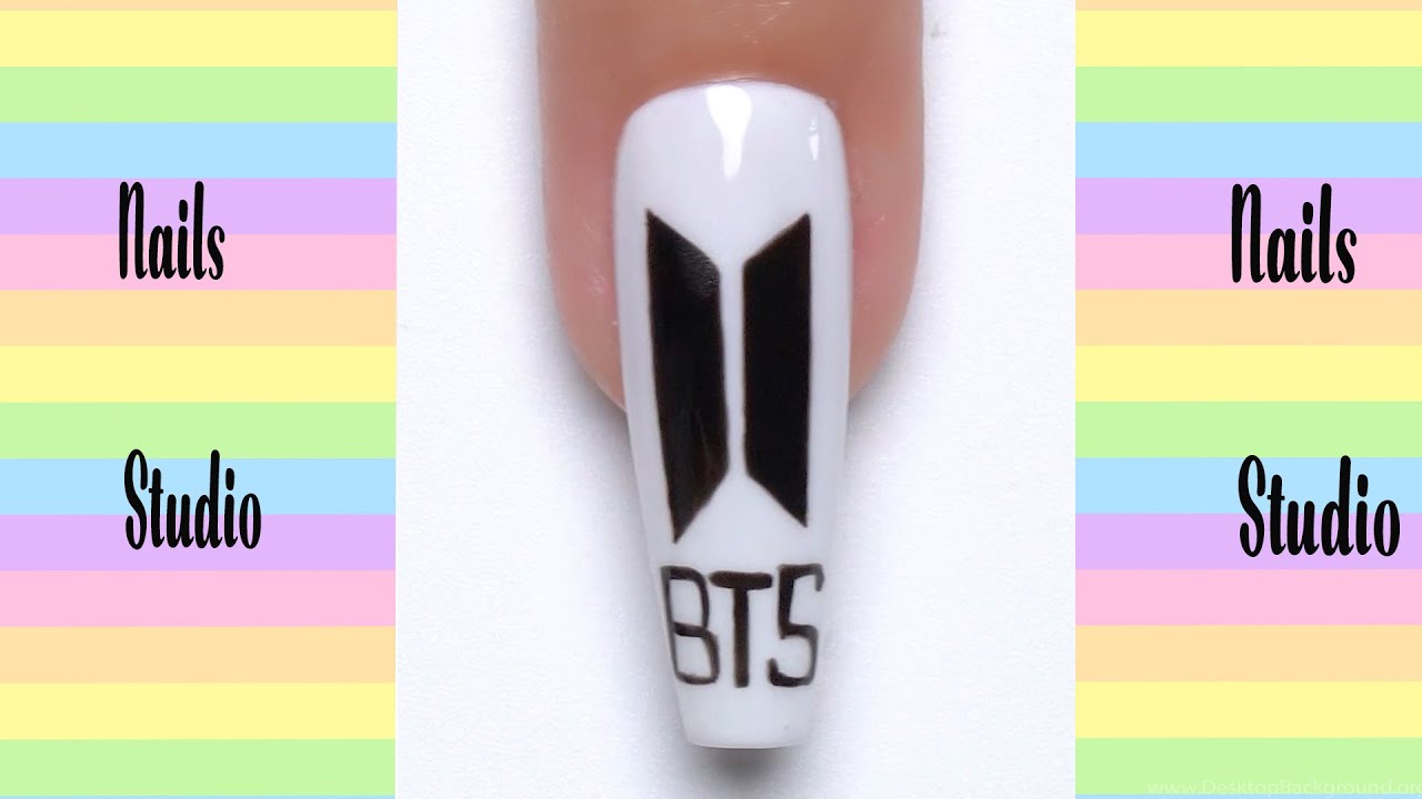 2. How to Achieve BTS V's Signature Nail Art - wide 7