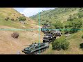 Russian Armored Unit Trapped in Mountain Valley Annihilated by Missile