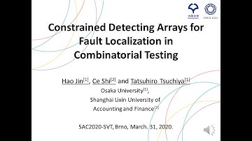 (SACSVT2020) Constrained Detecting Arrays for Fault Localization in Combinatorial Testing
