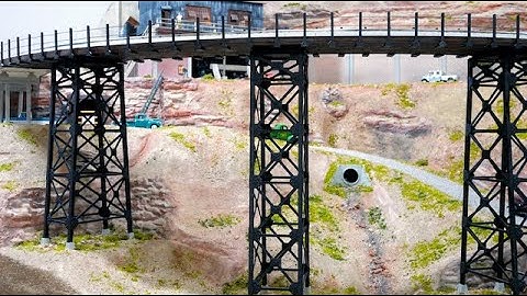 LCJ&I Lines, 54. Building a canyon and trestle