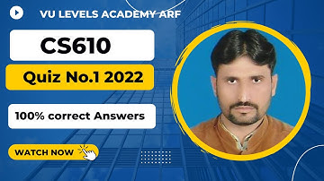 CS610 Quiz No 1 Spring 2022 Solved 100% correct Answers by Nadeem Iqbal