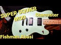 Super Squier Starcaster with Fishman Fluence, Tosin Abasi pickups. Amazing!!